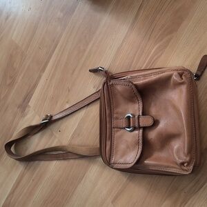 Brown Leather Crossbody Bag